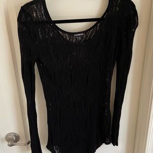 Express long sleeve sheer sweater